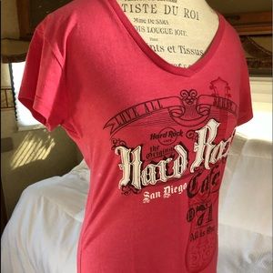 Hard Rock Cafe Pink XL Graphic Tee San Diego 1971
